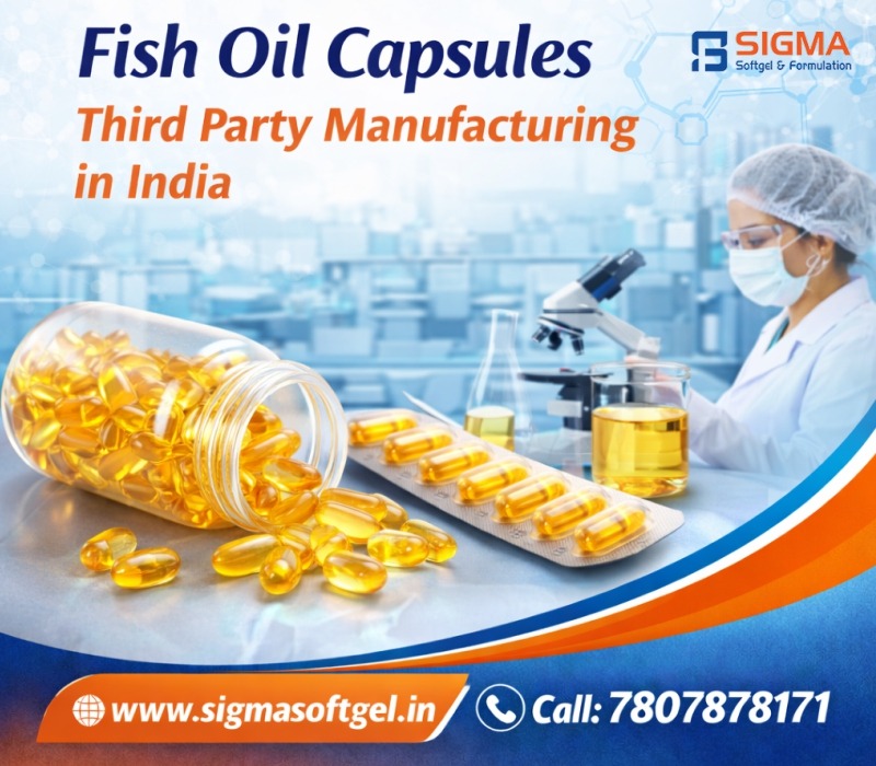 Fish Oil Capsules Third Party Manufacturing in India
