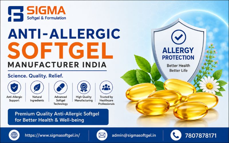 Anti-Allergic Softgel Manufacturer India